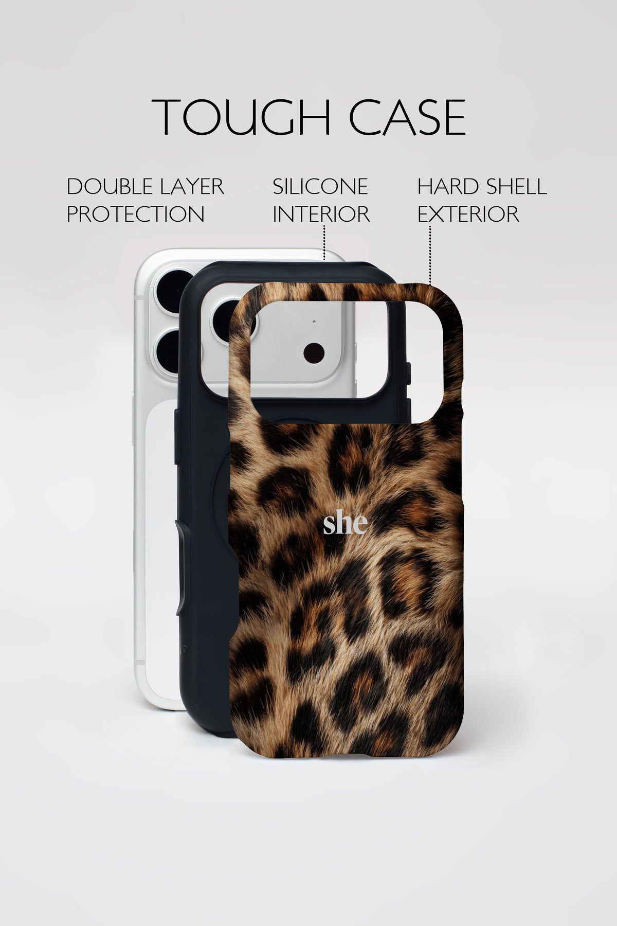 She Leopard Armoured Phone Case.