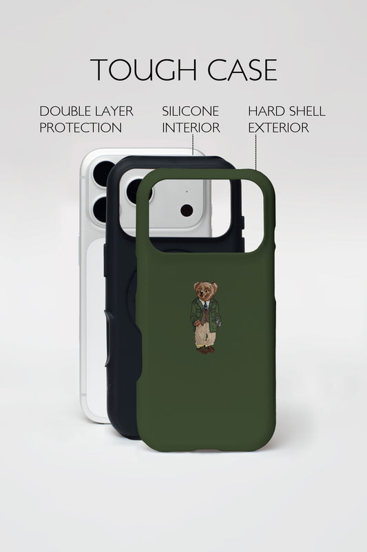 Green Polo Bear Armoured Phone Case.