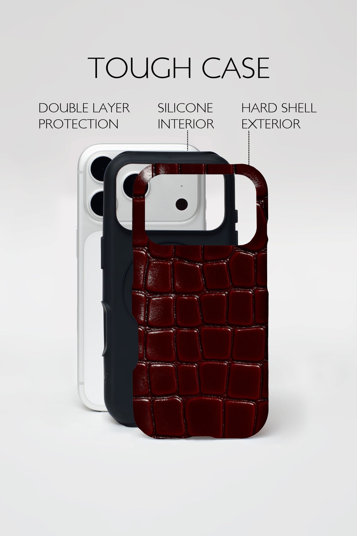 Cherry Croc Armoured Case.