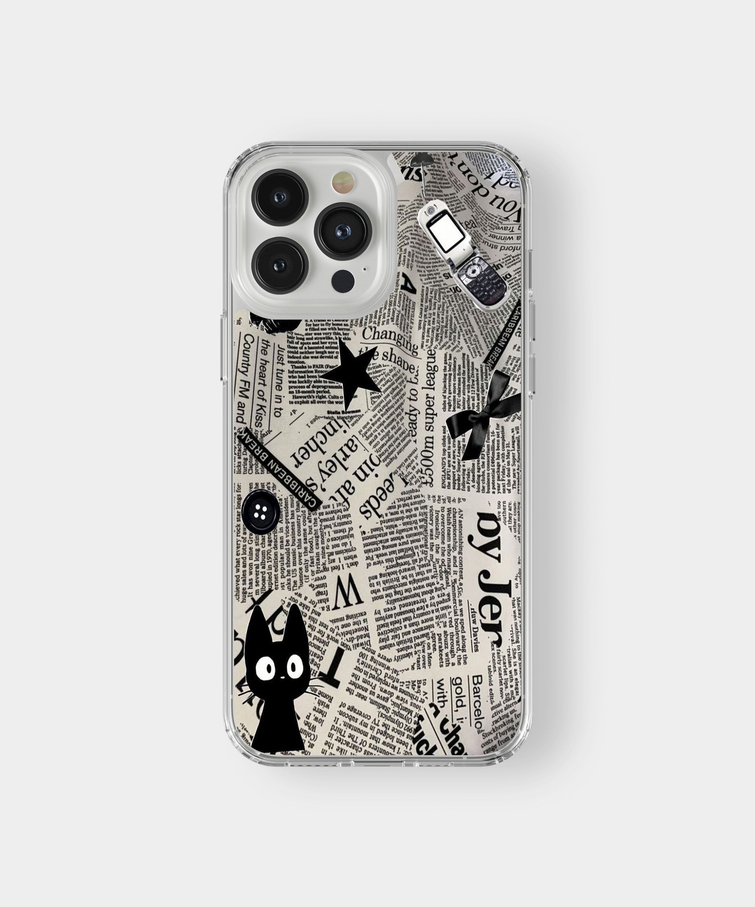 Newspaper Cat Phone Case