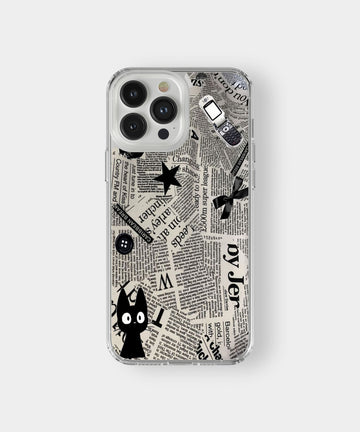 Newspaper Cat Phone Case