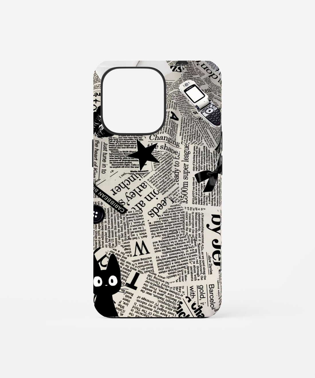 Newspaper Cat Phone Case