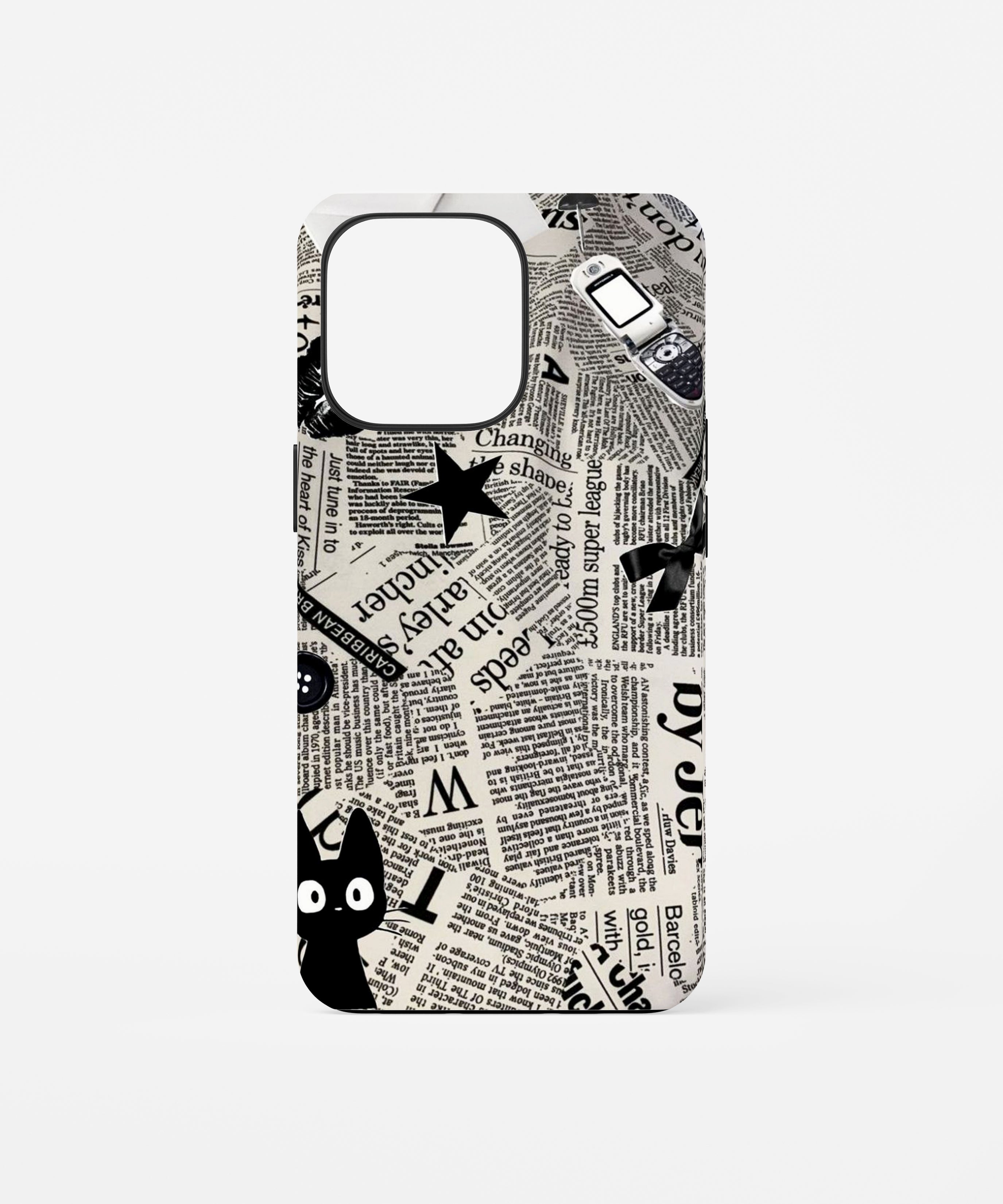 Newspaper Cat Phone Case