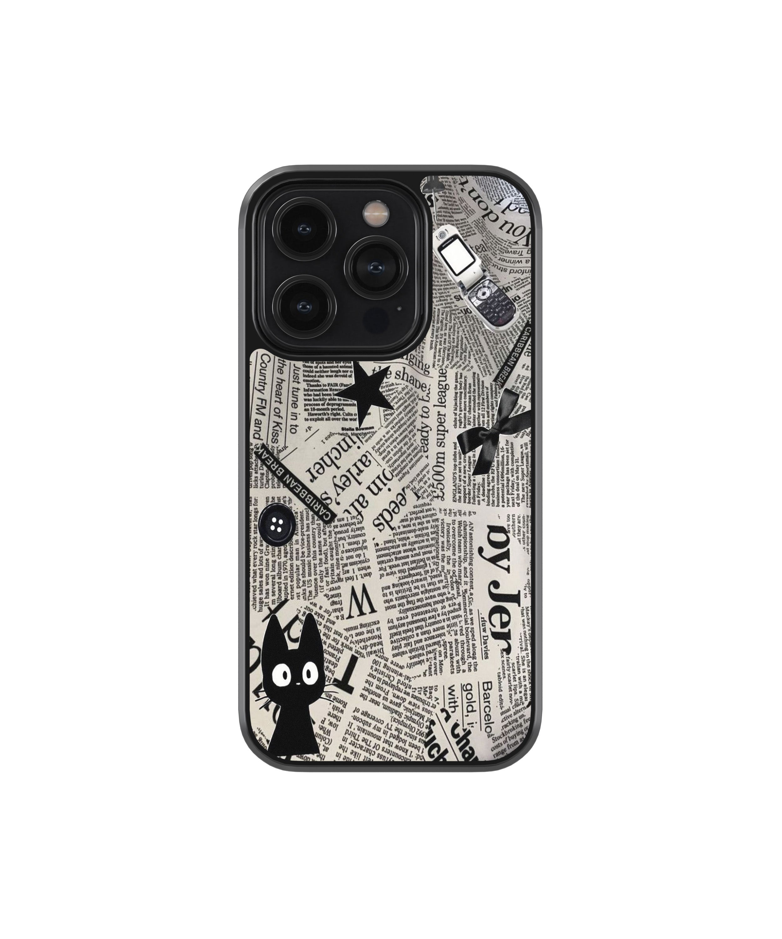 Newspaper Cat Phone Case
