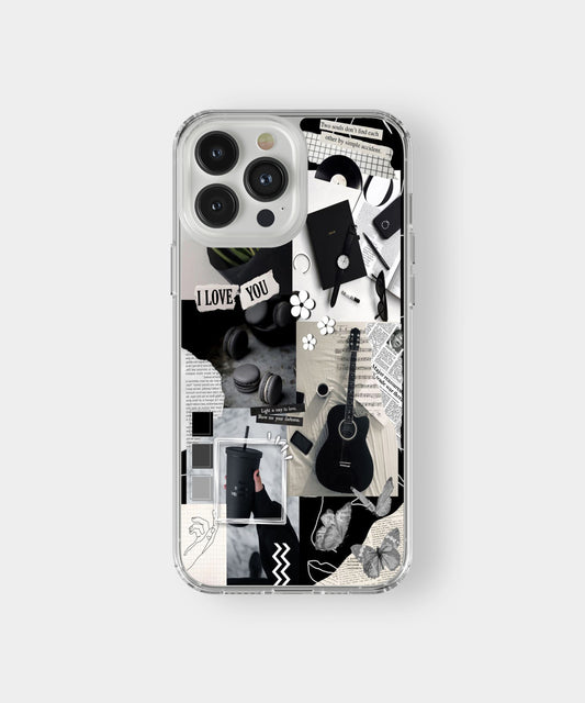 Black & White Love Collage Phone Case