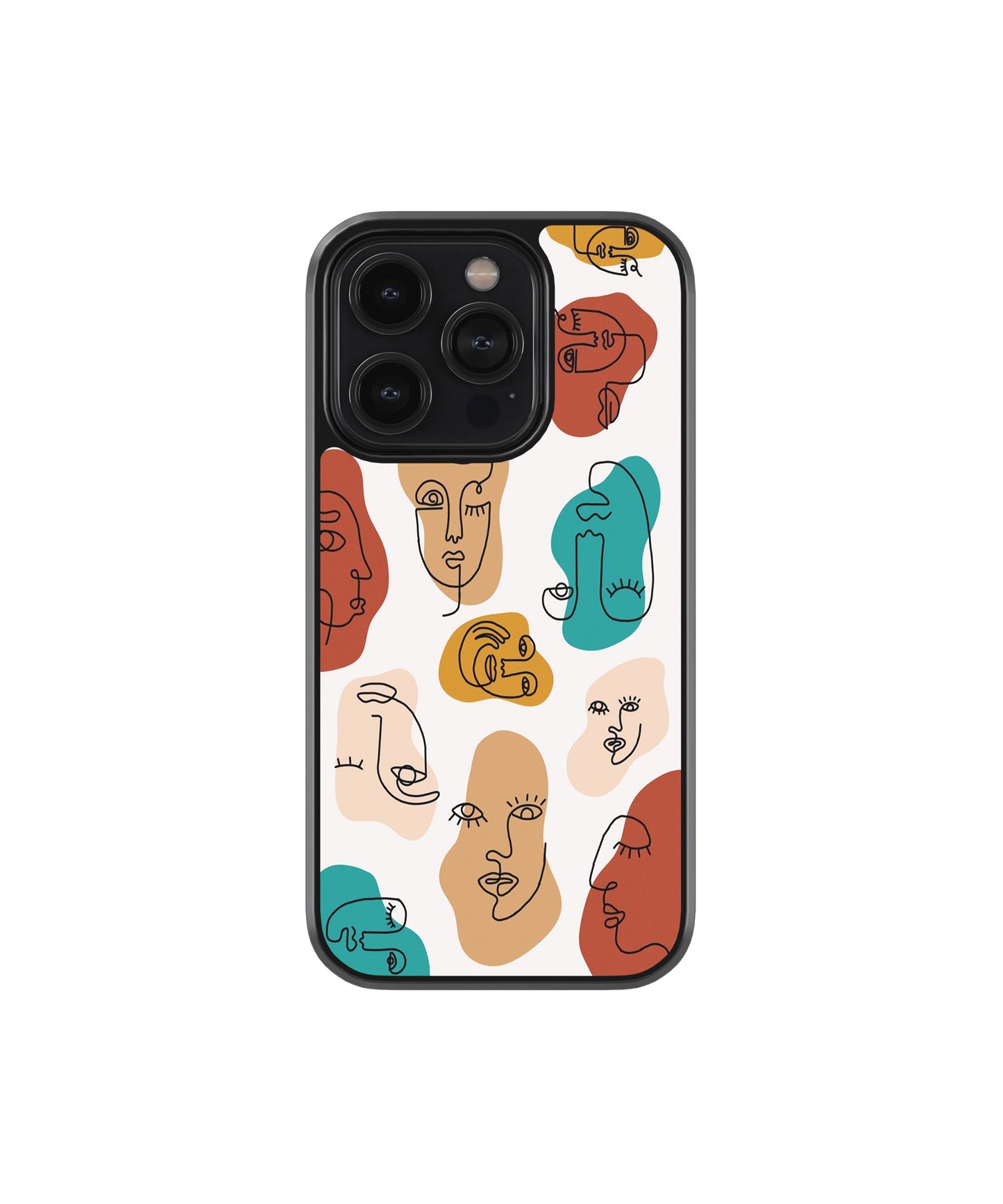 Abstract Face Line Art Phone Case