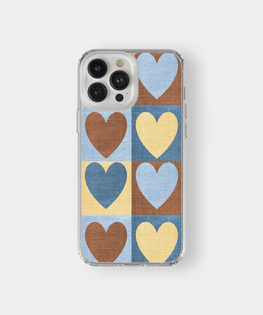 Patchwork Heart Phone Case