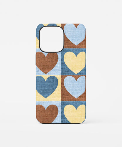 Patchwork Heart Phone Case