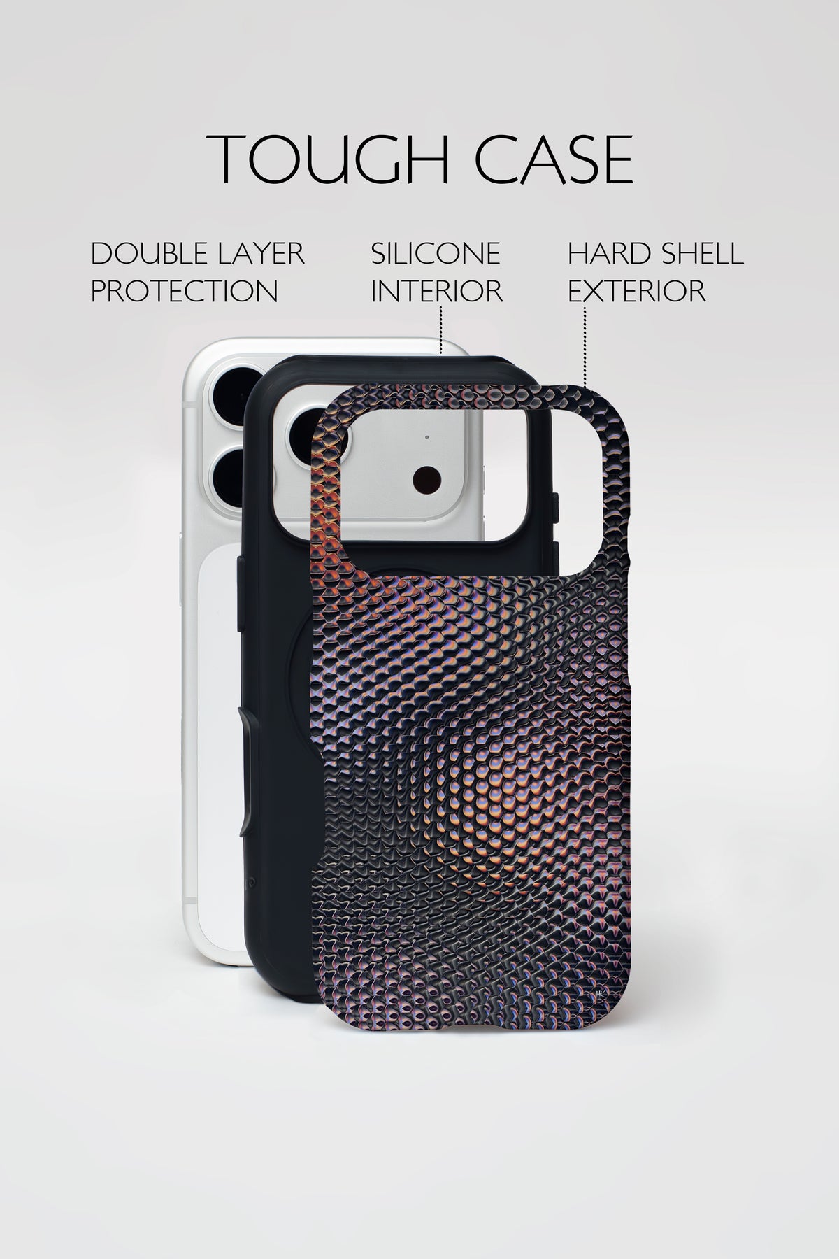 Purple Mermaid Scale Armoured Case.