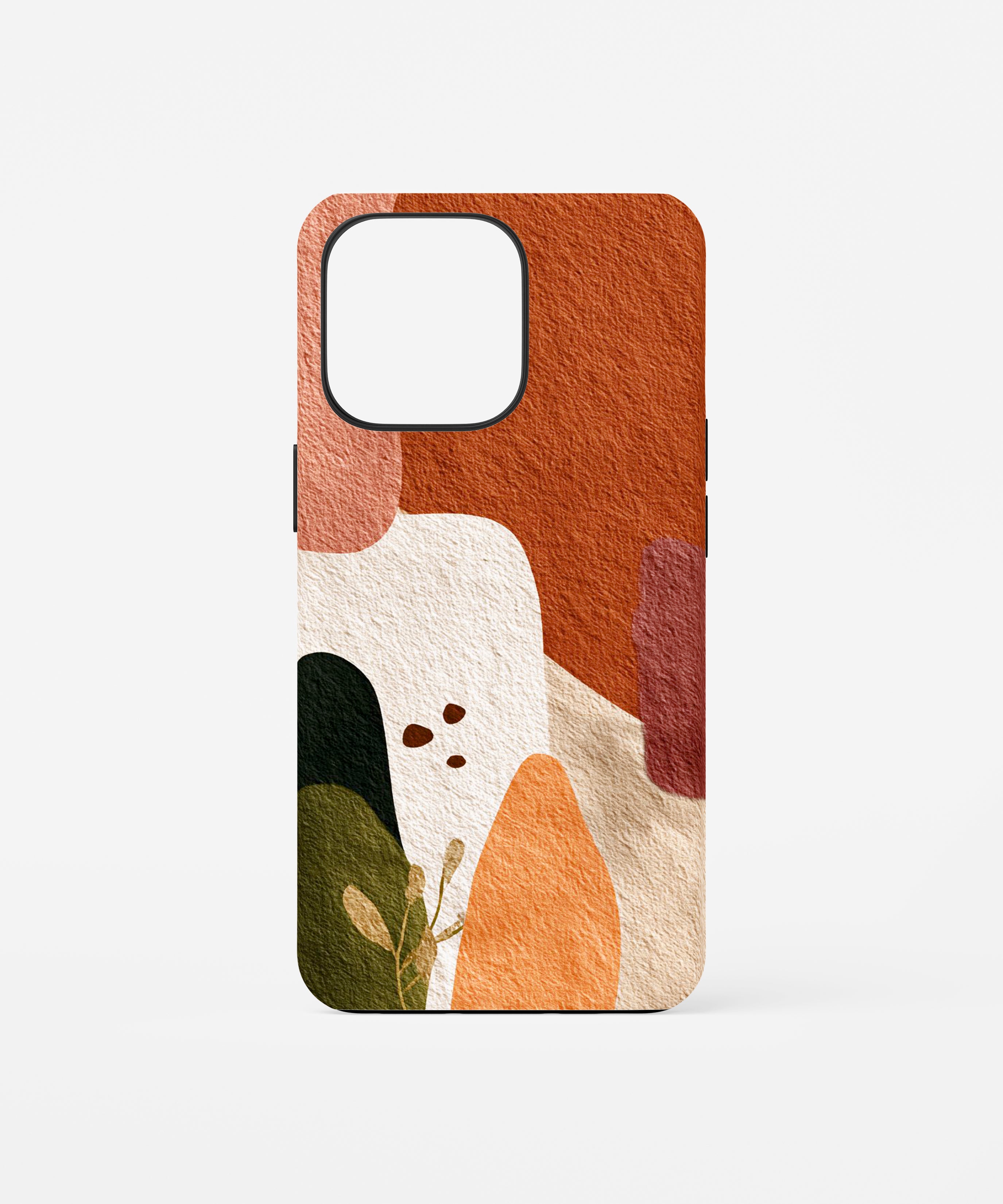 Earthy Abstract Shapes Phone Case