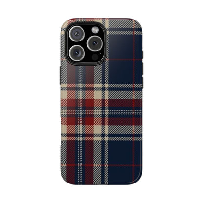 Classic Vintage Plaid Pattern Phone Case.