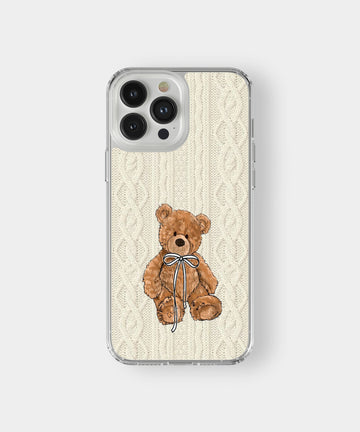 Teddy Bear Knit Phone Case