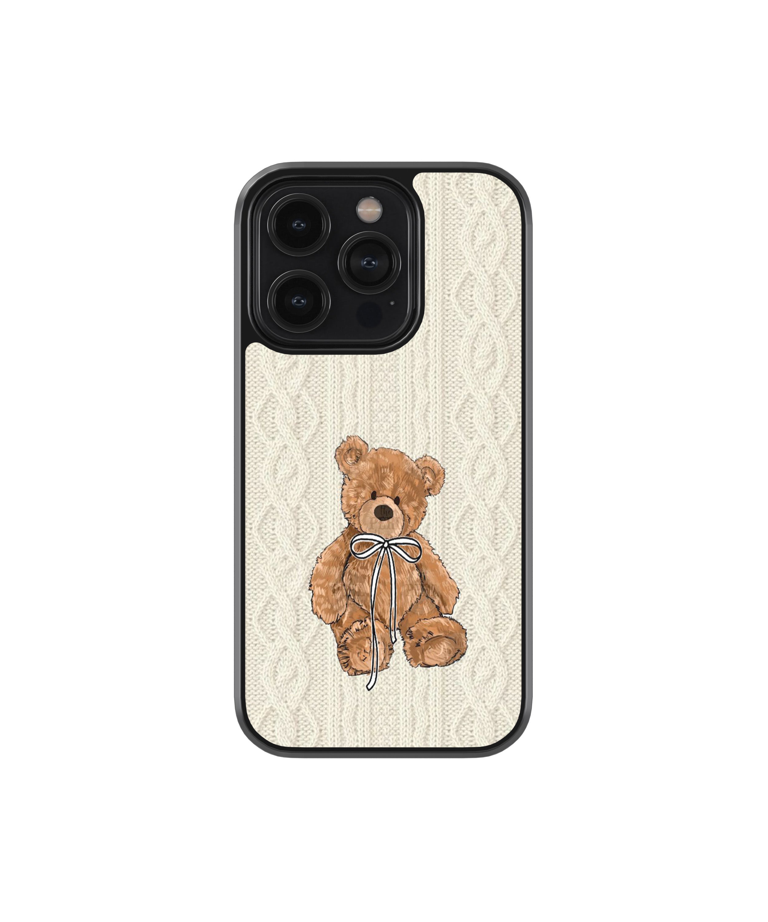Teddy Bear Knit Phone Case