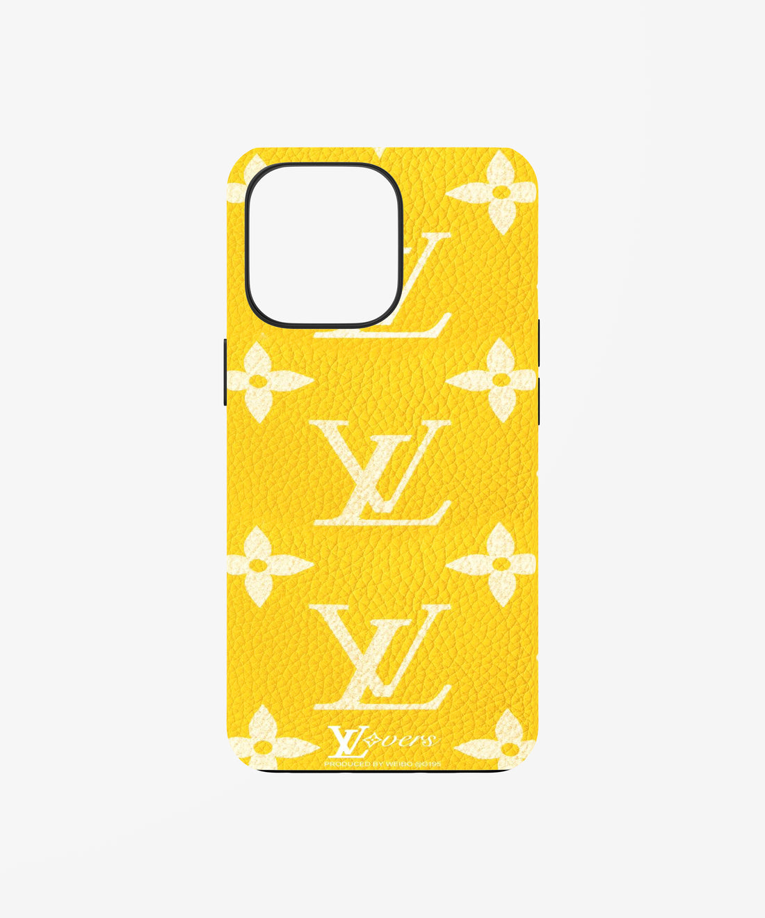 Luxury Yellow Monogram Aesthetic Phone Case