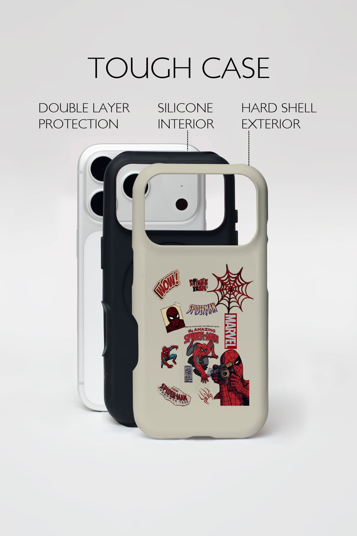 Spider-Man Sticker Art Tough Phone Case.