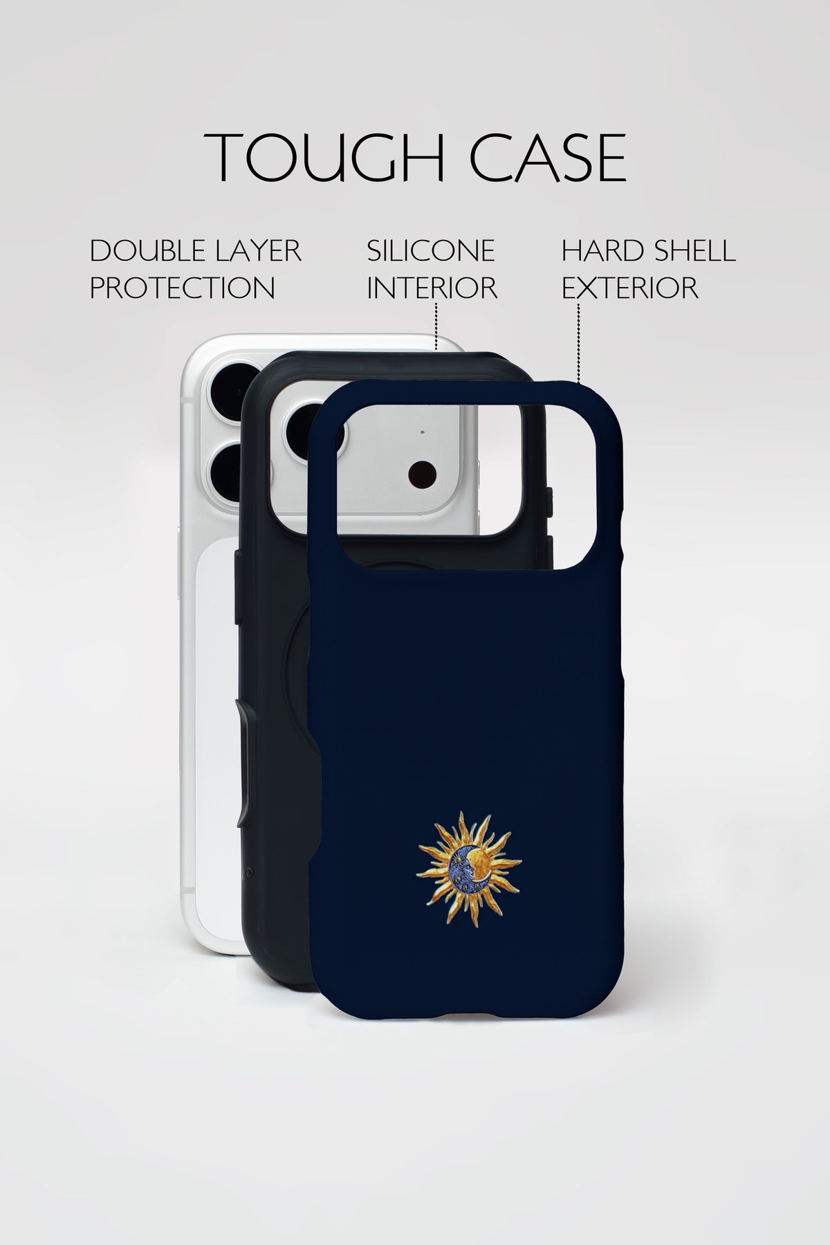 Celestial Sun and Moon Tough Phone Case.