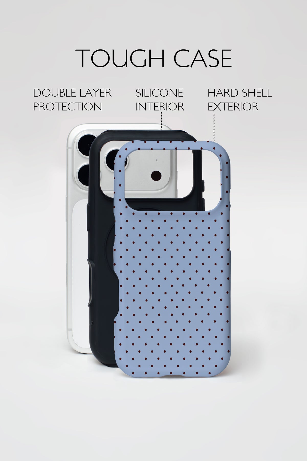 Polka Dot Armoured Phone Case.