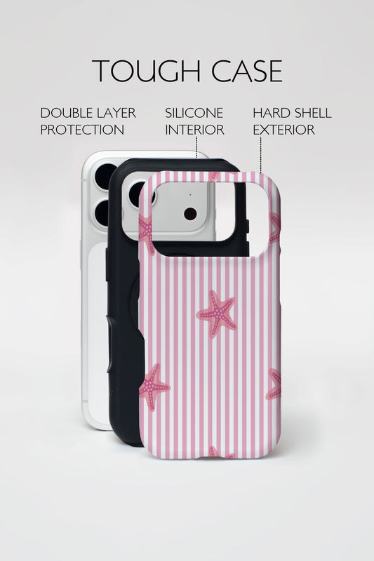Pink Starfish Armoured Phone Case.