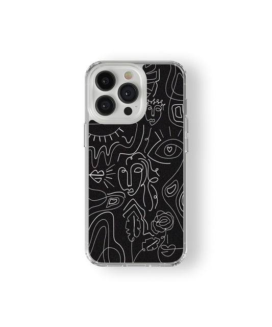 Midnight Muse Line Art Phone Case.