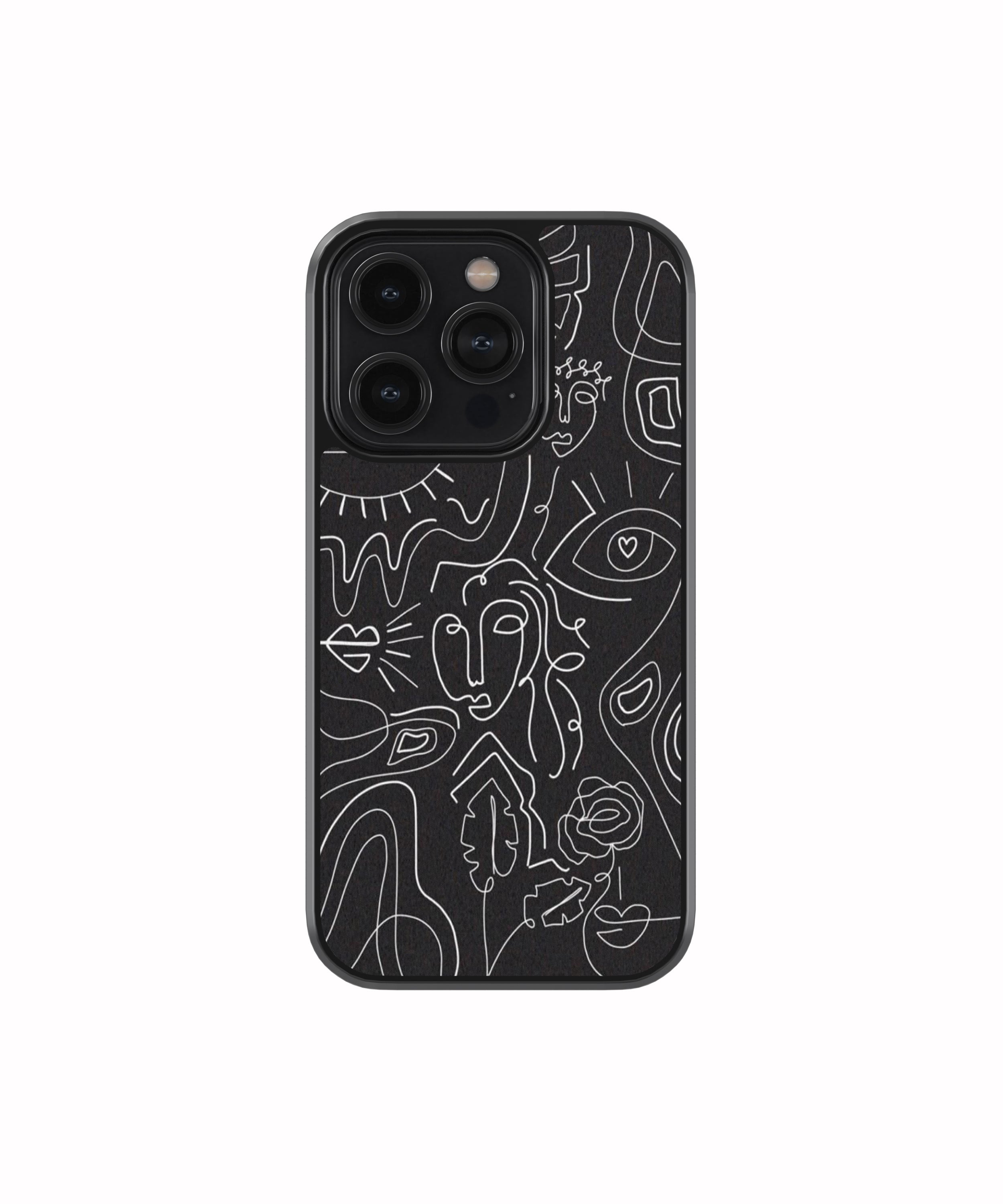 Midnight Muse Line Art Phone Case.
