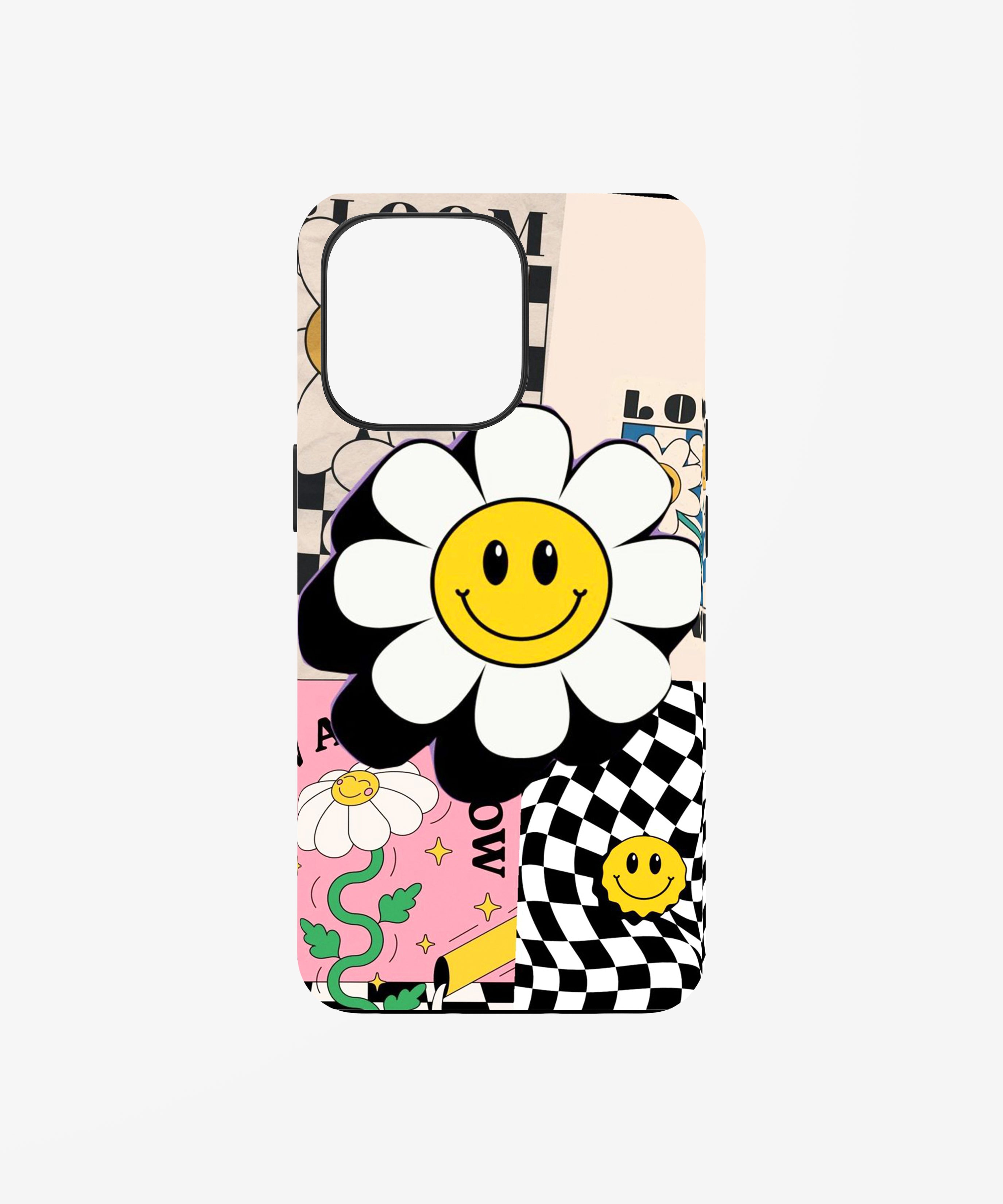 Smiley Chaos Y2K Collage phone case