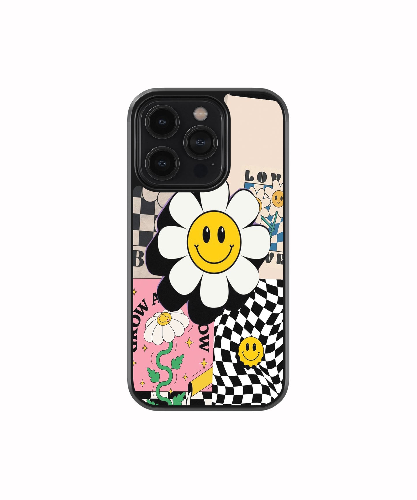 Smiley Chaos Y2K Collage phone case