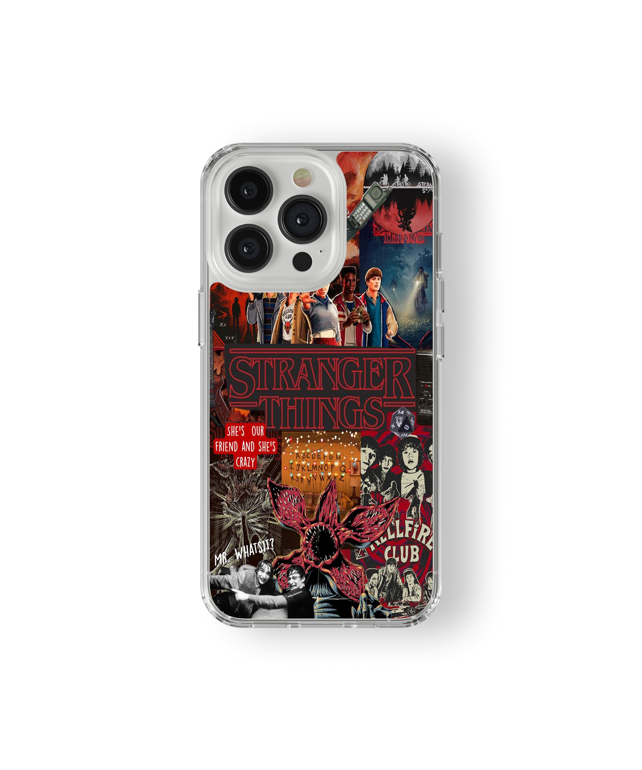 Stranger Things Hellfire Club Collage phone case