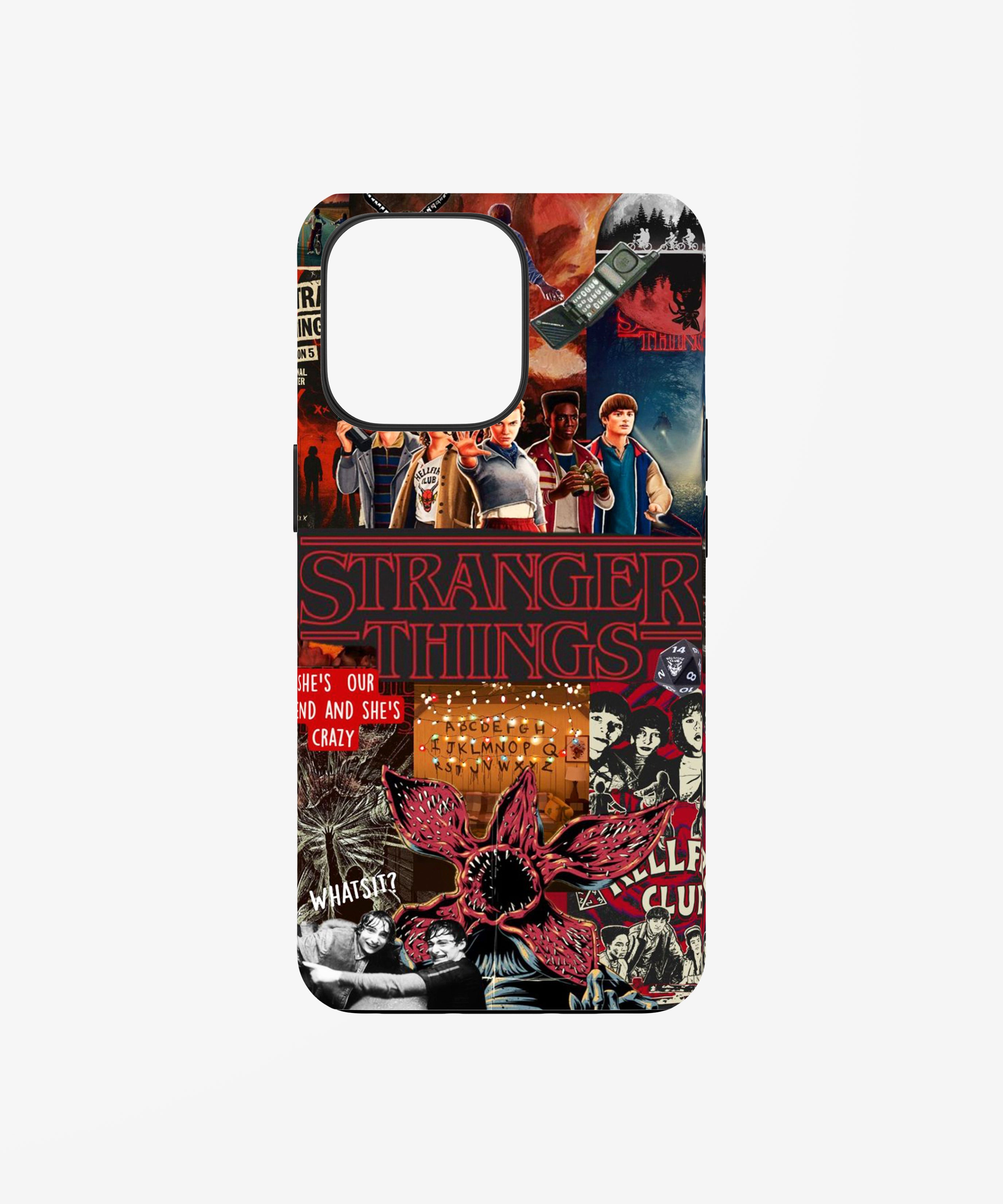 Stranger Things Hellfire Club Collage phone case