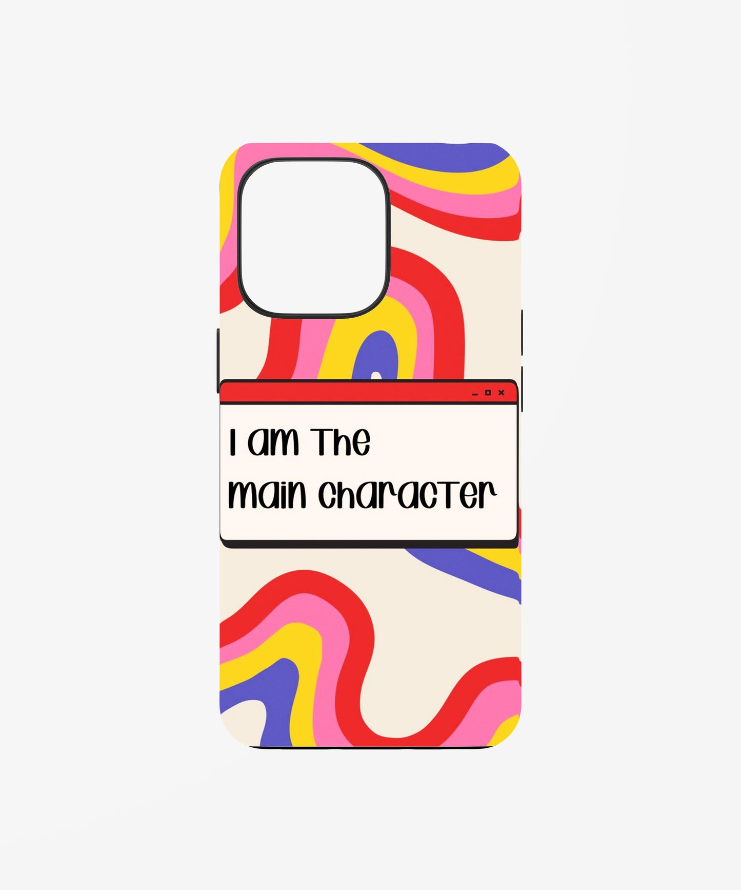 Main Character Energy Retro Pop phone case