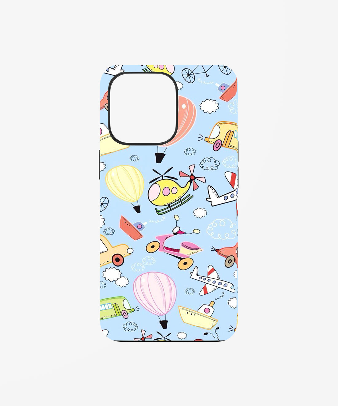 Playful Travel Doodle Cute Core phone case