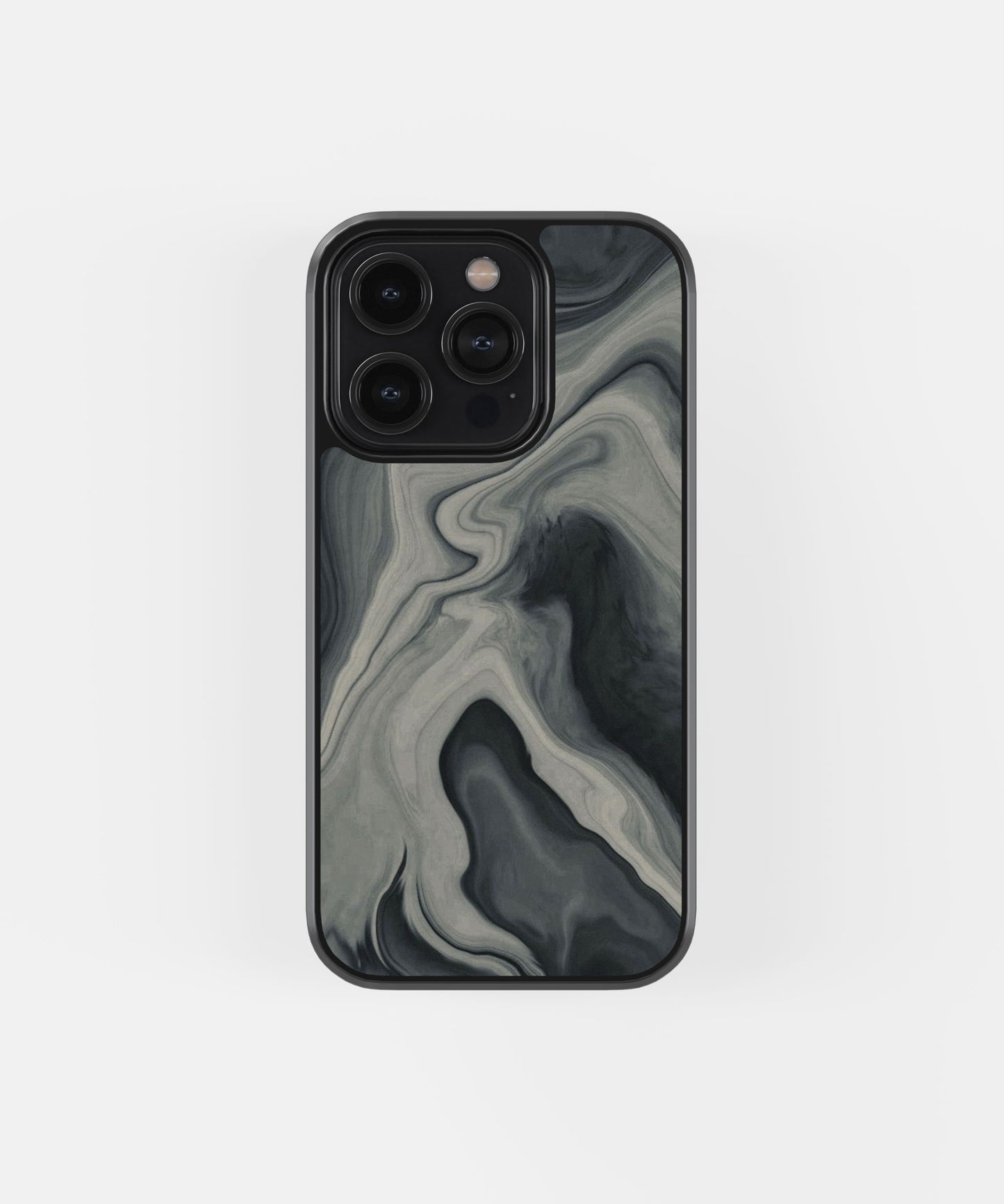 Black Gray Swirl Phone Case.
