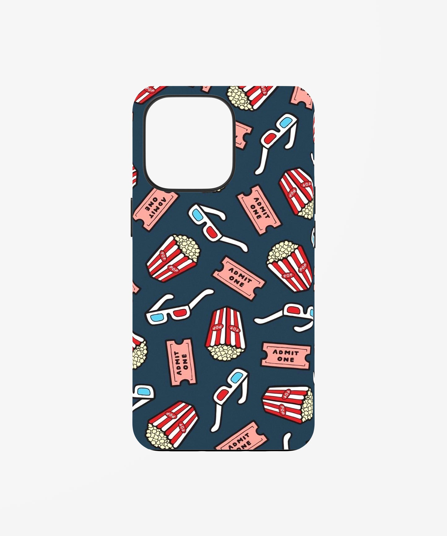 Movie Night Popcorn Pattern phone case