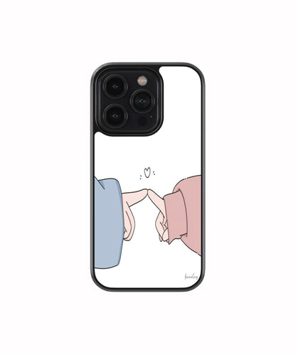 Minimal Love Pinky Promise phone case