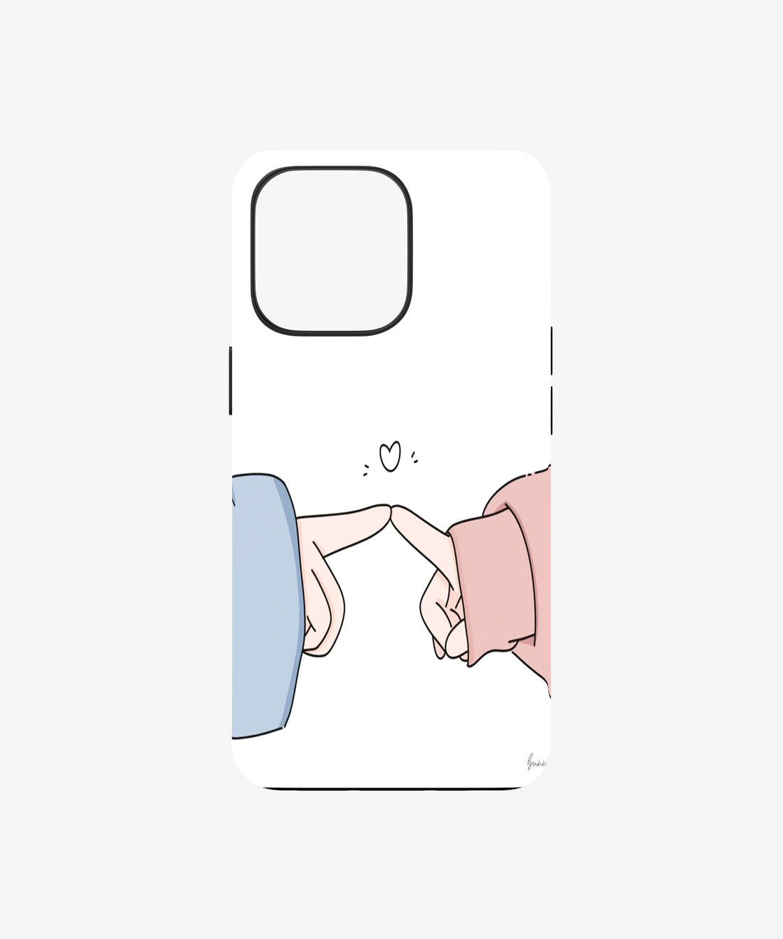 Minimal Love Pinky Promise phone case