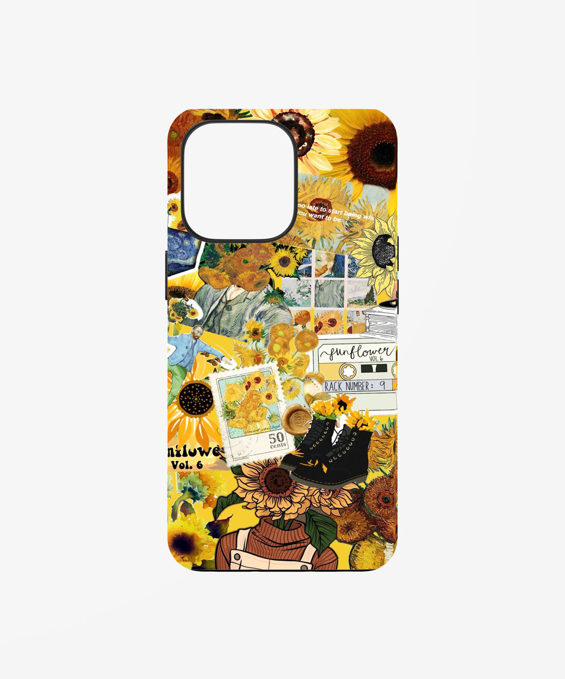 Sunflower Vintage Yellowcore Collage phone case