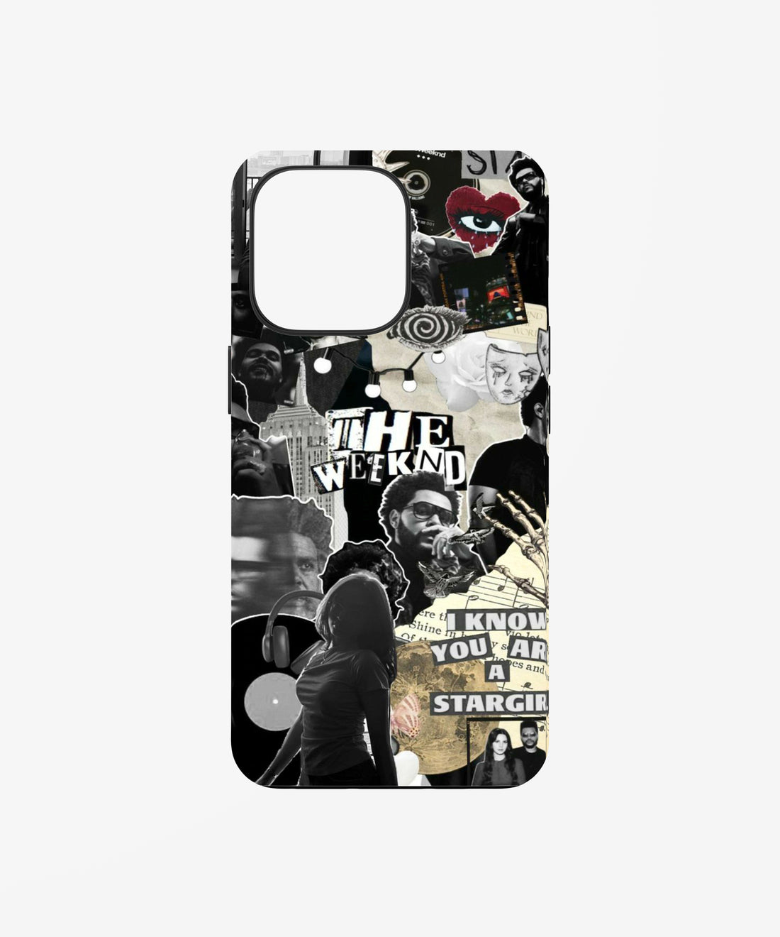 The Weeknd Dark Music Collage phone case