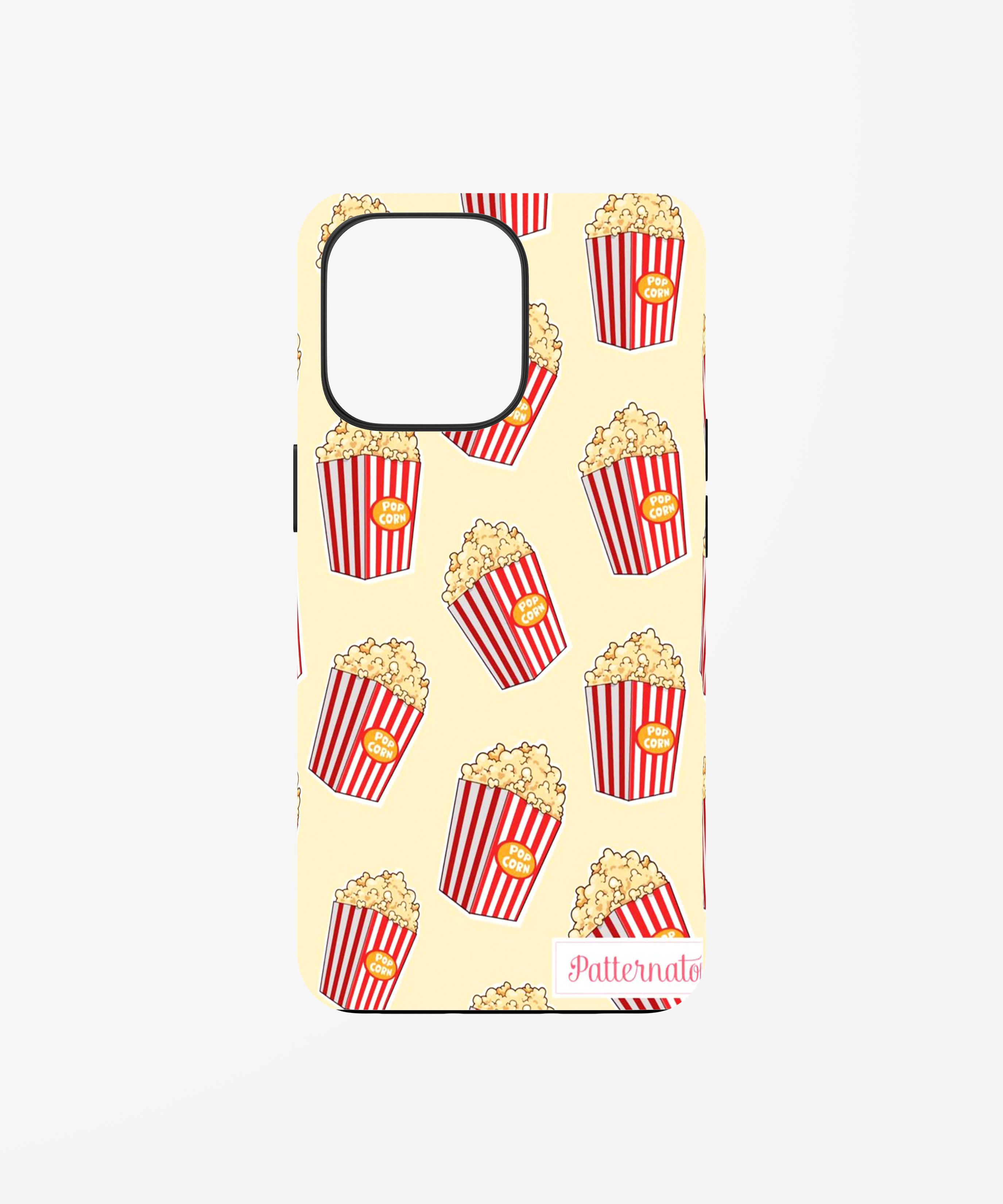 Movie Night Popcorn Pattern Phone Case