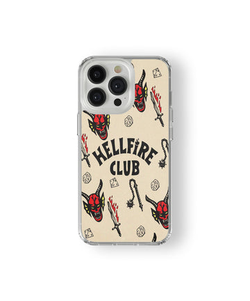 Retro Demon Dice Hellfire Club Phone Case.
