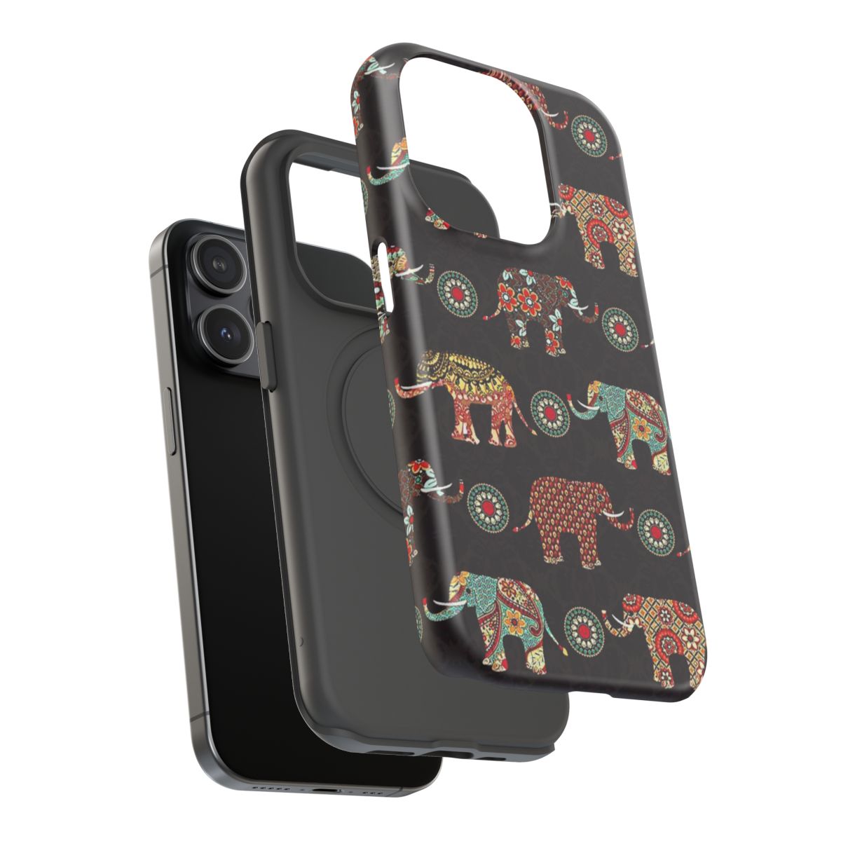 Desi Drip Elephant Art Phone Case.