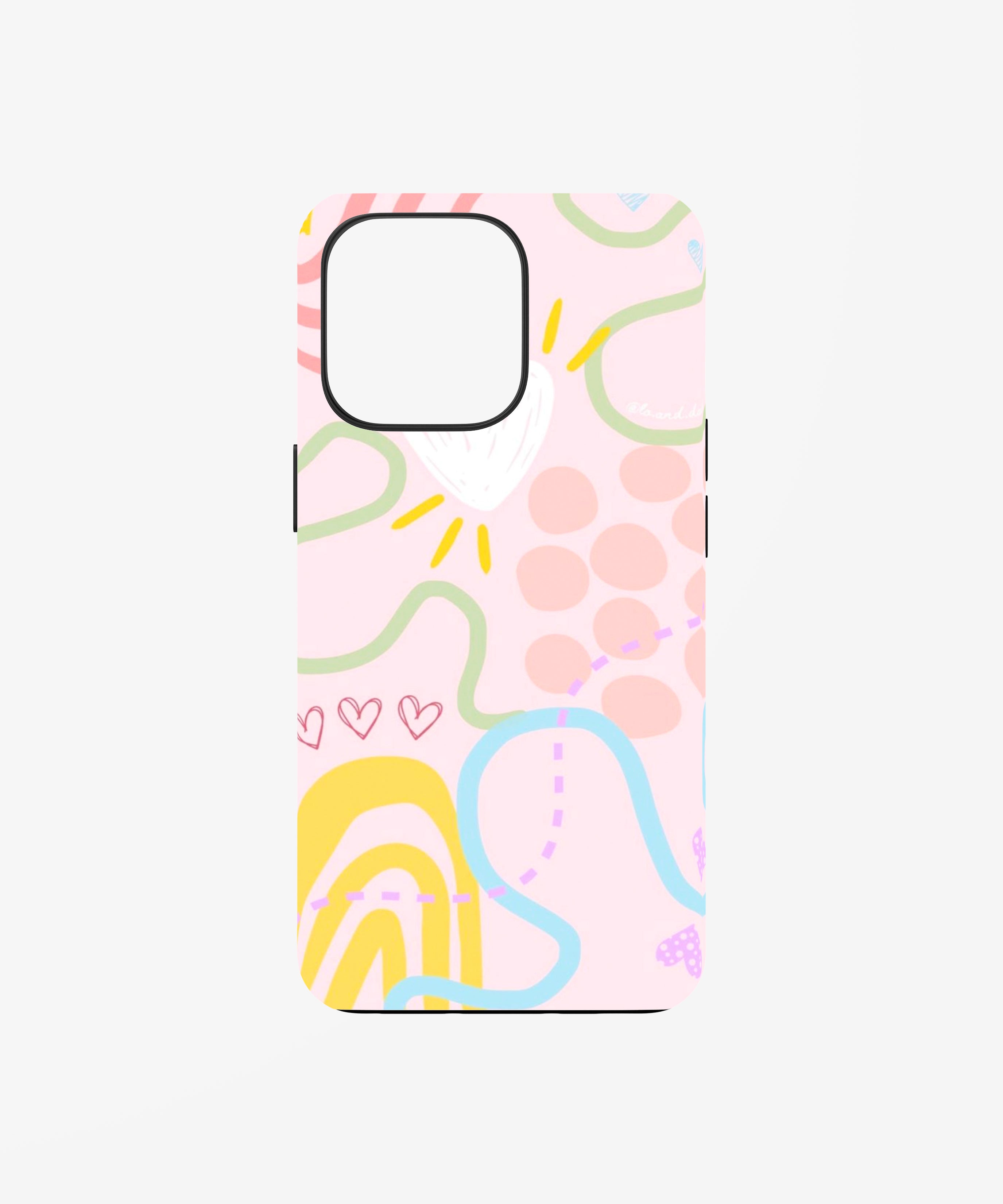 Cute Doodle Pop Phone Case.