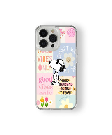 Snoopy Good Vibes Phone Case.