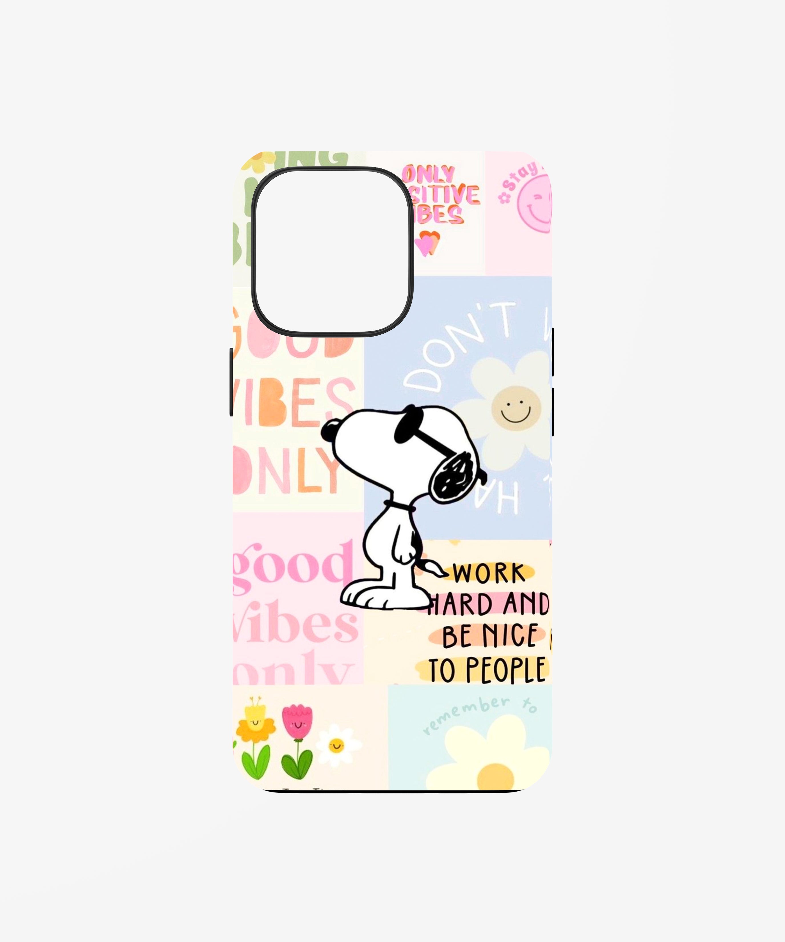 Snoopy Good Vibes Phone Case.