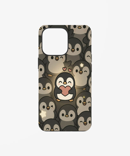 Cute Penguin Squad Phone Case.