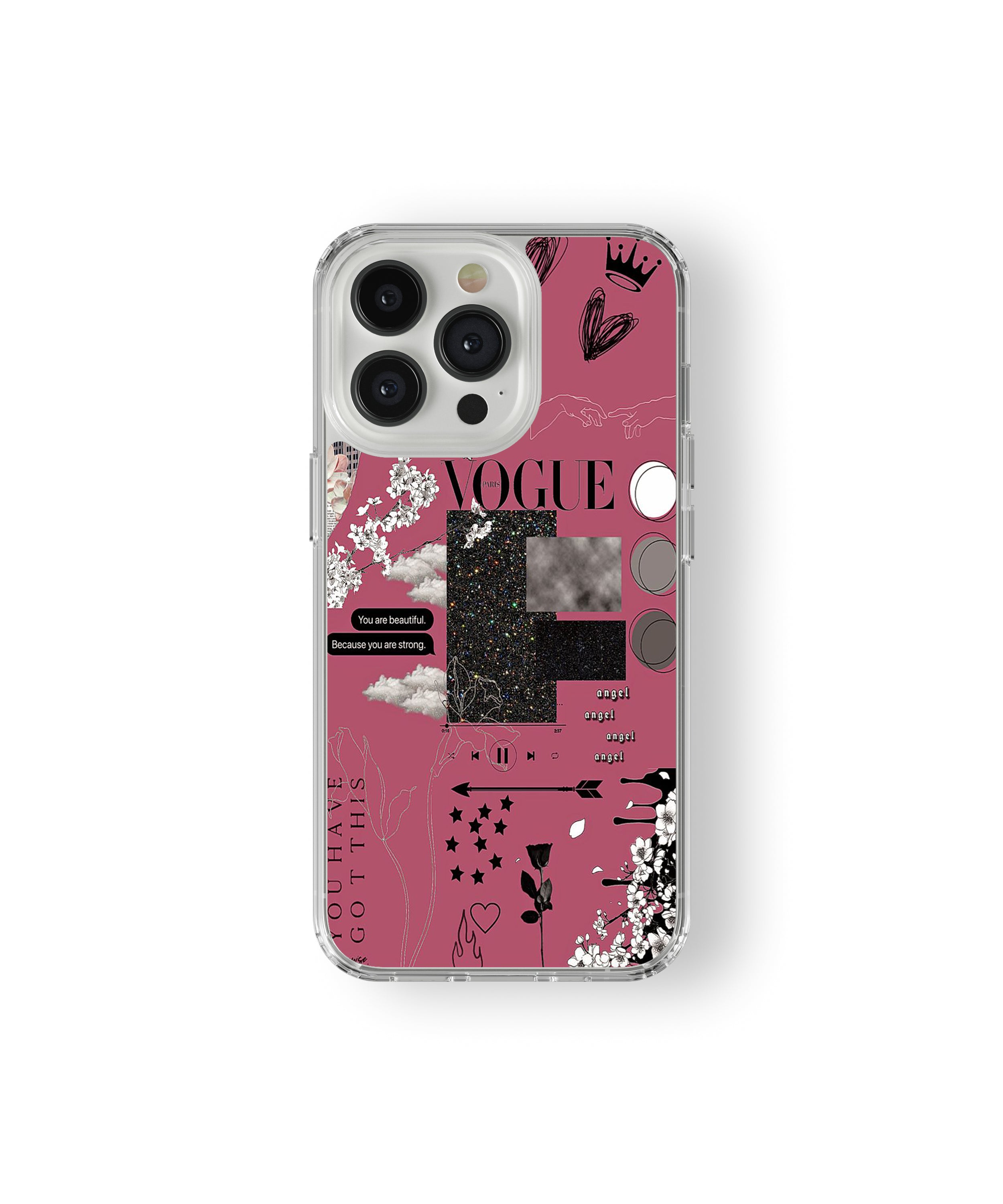 Vogue Pink Collage Phone Case.