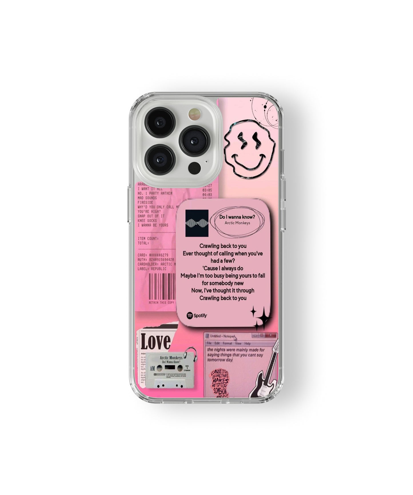 Indie Music Pink Phone Case.