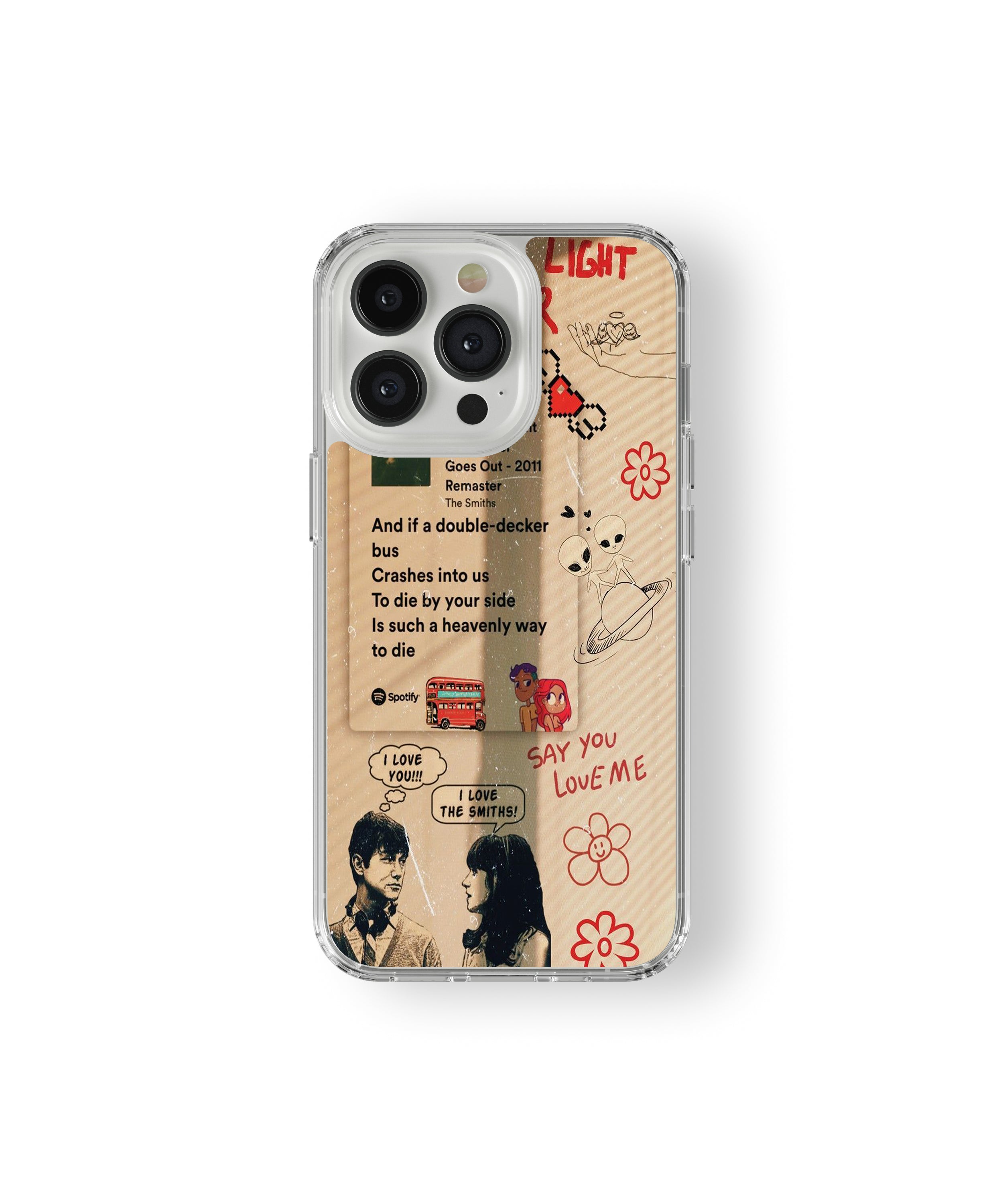 Vintage Indie Lyrics Phone Case.