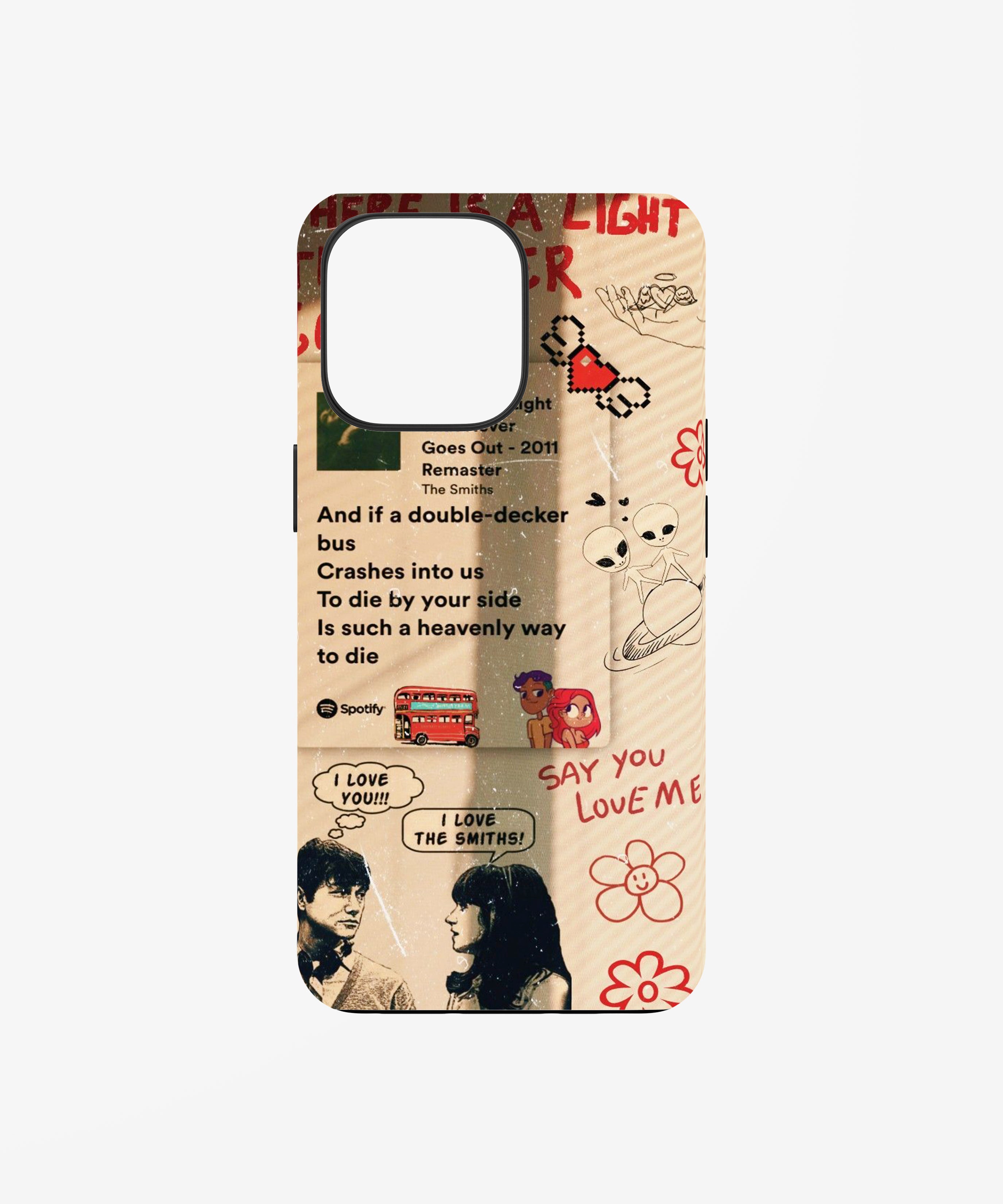 Vintage Indie Lyrics Phone Case.