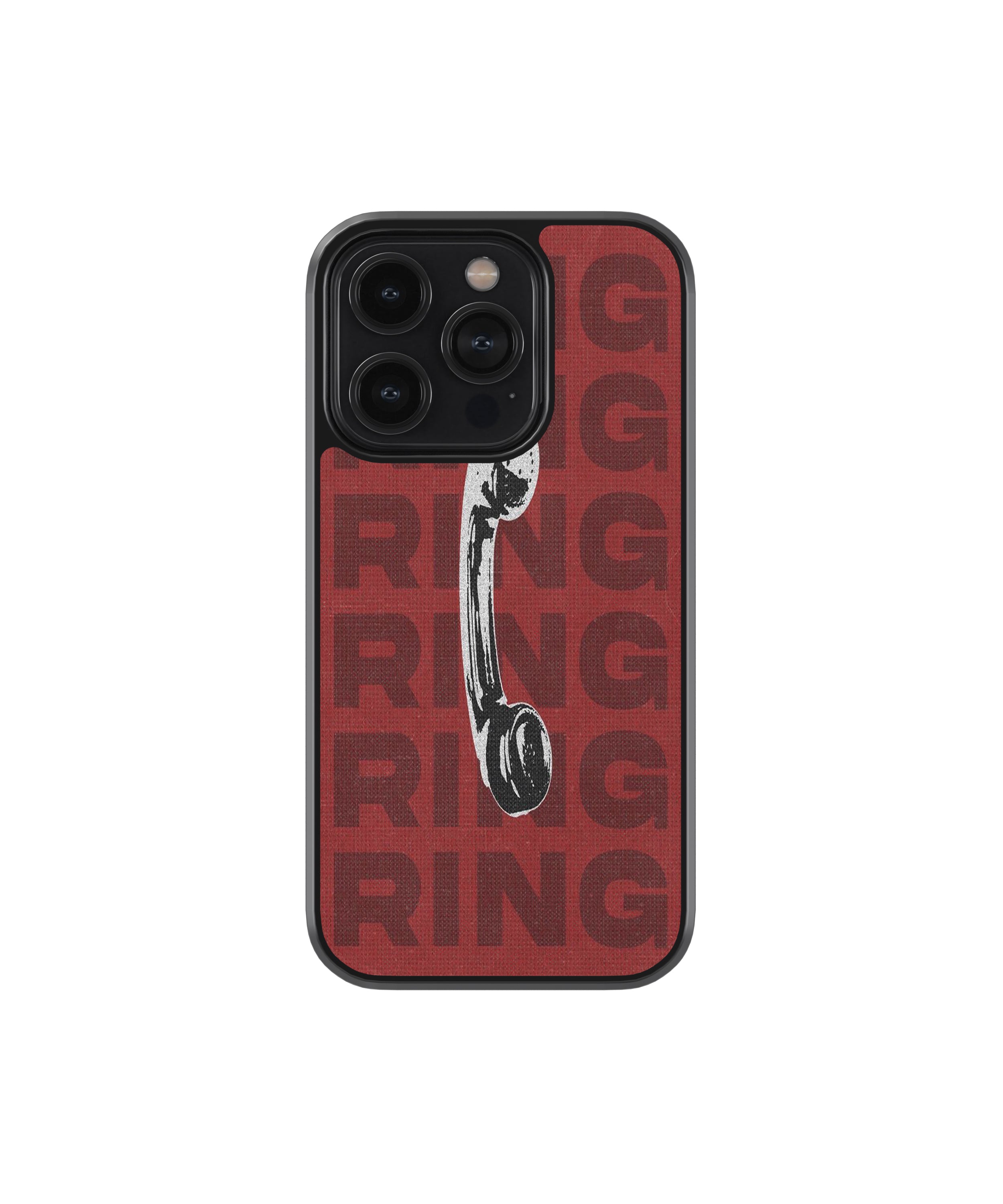 Red Ring Call Graphic Phone Case.