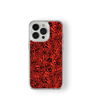 Hot Wheels Red Pattern Phone Case.