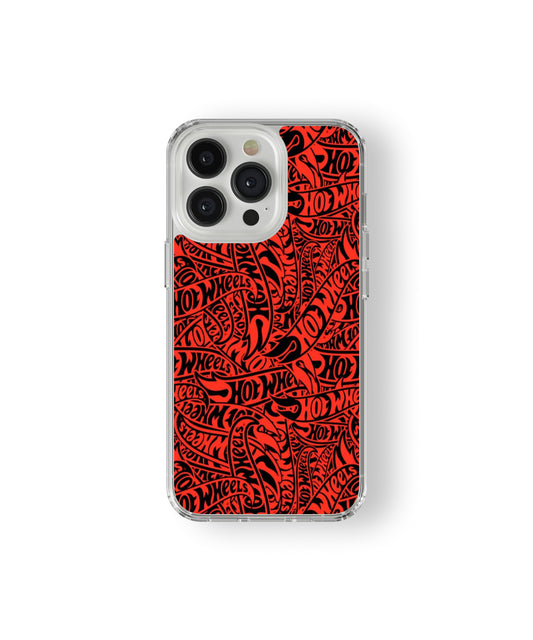 Hot Wheels Red Pattern Phone Case.